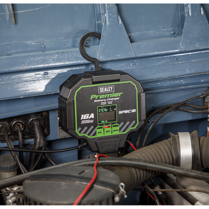 Sealey 16A Automatic Battery Charger & Maintainer SPBC16