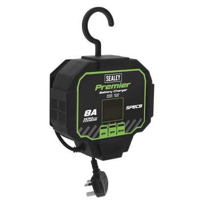 Sealey 8A Automatic Battery Charger & Maintainer SPBC8