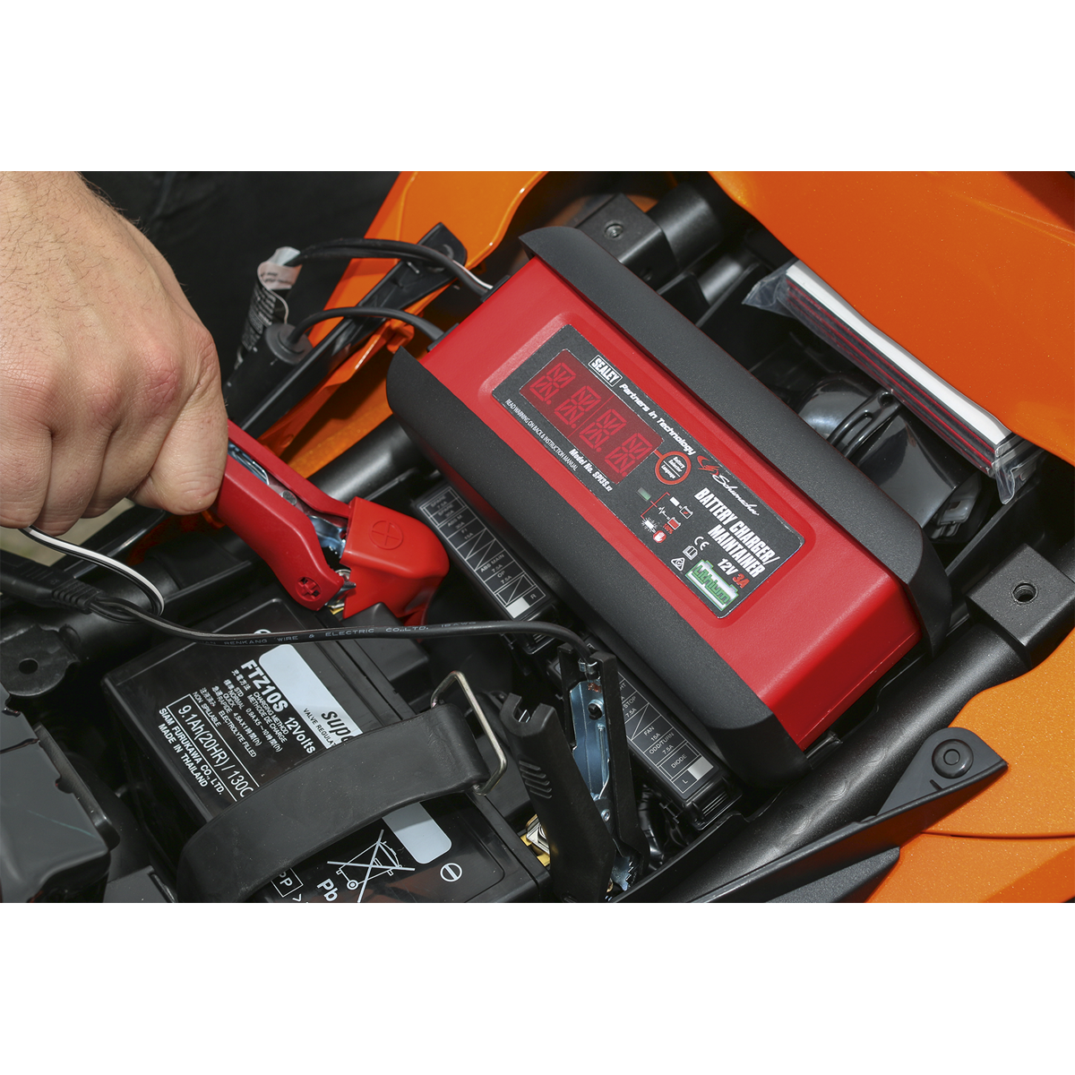 Sealey Schumacher® 3A 12V Intelligent Lithium Battery Charger SPI3S