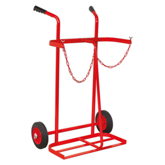 Sealey Welding Bottle Trolley - 2 Bottle ST28/B
