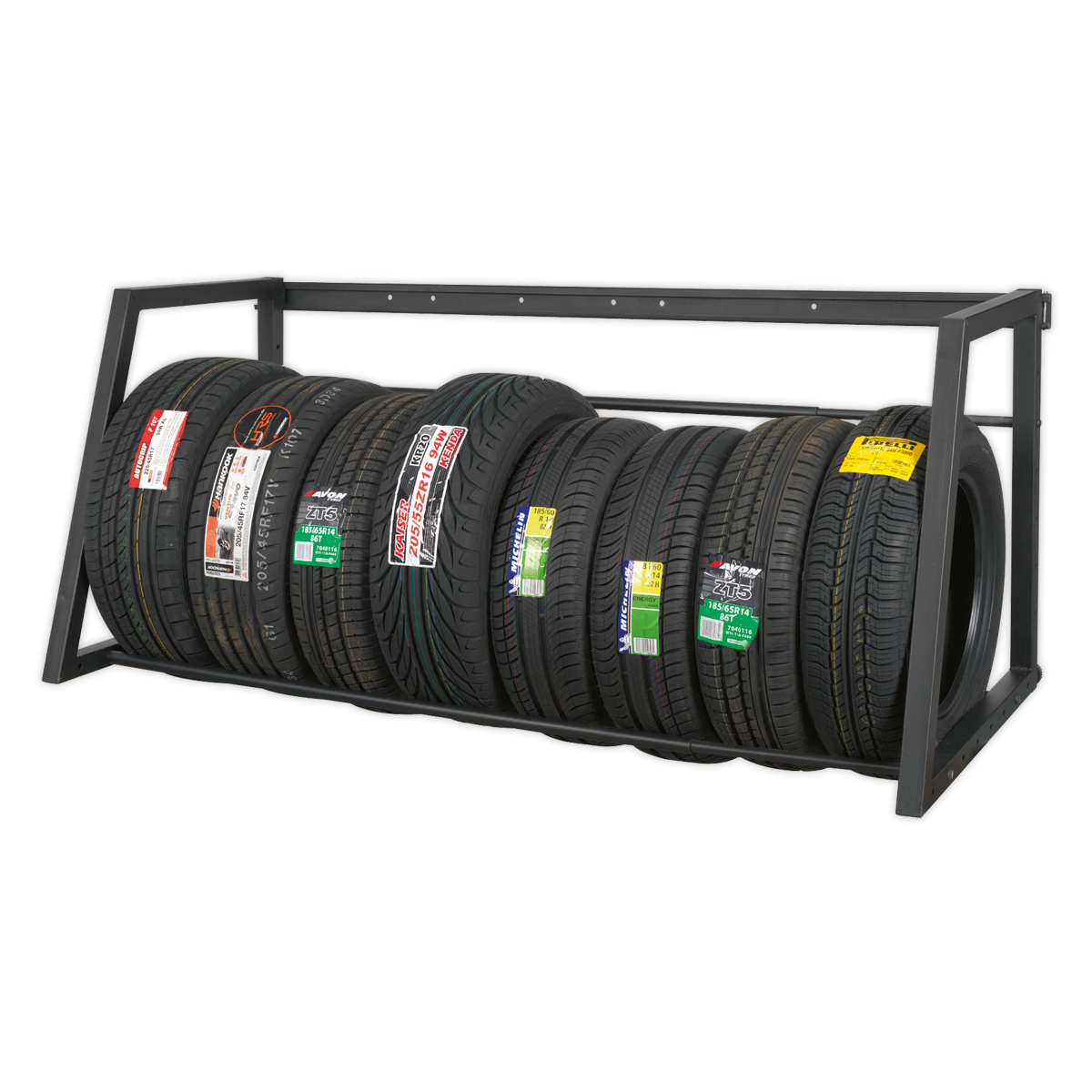 Sealey Wall or Floor Mounting Extending Tyre Rack - 200kg Capacity STR001