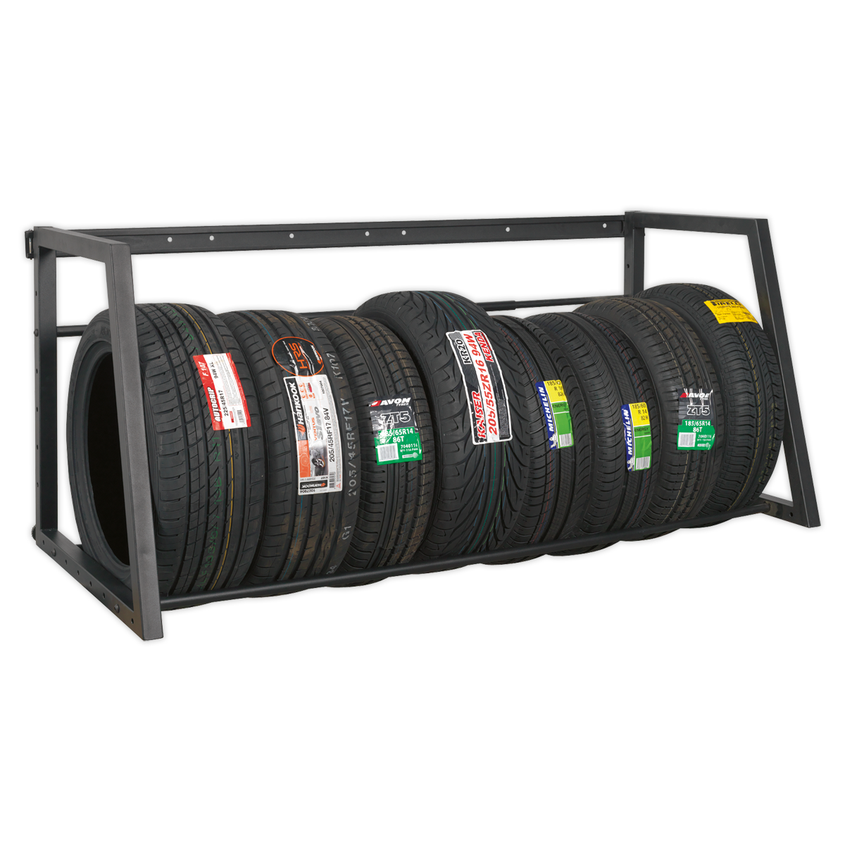 Sealey Wall or Floor Mounting Extending Tyre Rack - 200kg Capacity STR001