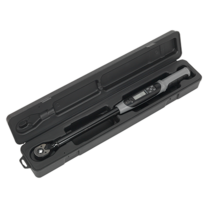 Sealey 1/2"Sq Drive Digital Torque Wrench with Angle Function 20-200Nm - Black Series STW306B