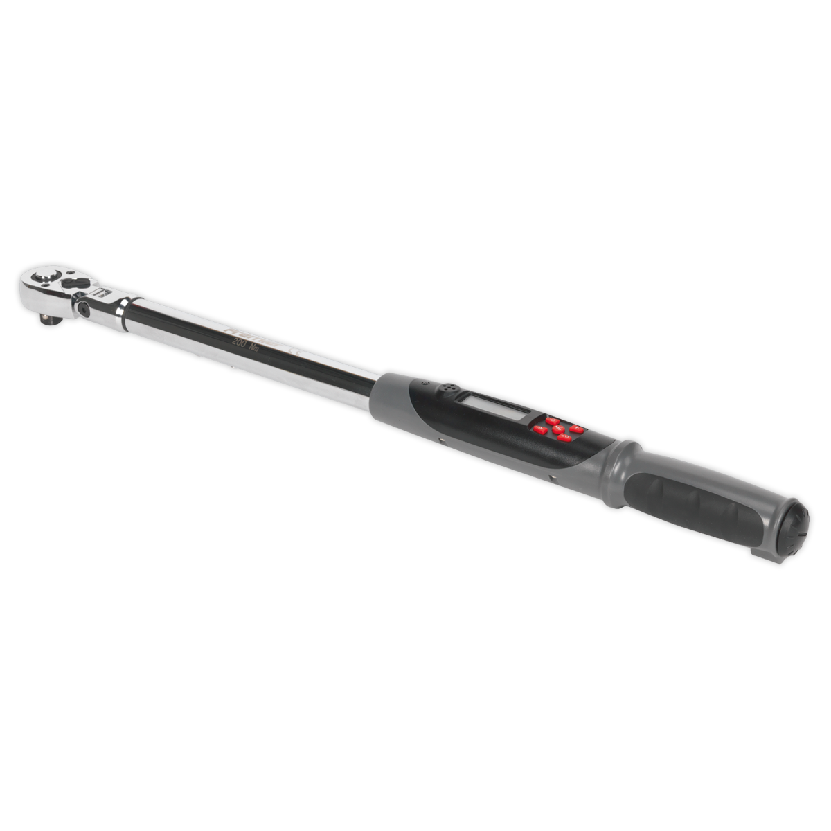 Sealey 1/2"Sq Drive Flexi-Head Digital Torque Wrench with Angle Function 20-200Nm STW309