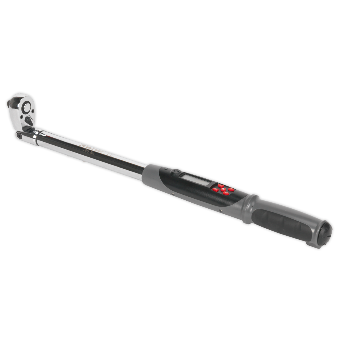 Sealey 1/2"Sq Drive Flexi-Head Digital Torque Wrench with Angle Function 20-200Nm STW309
