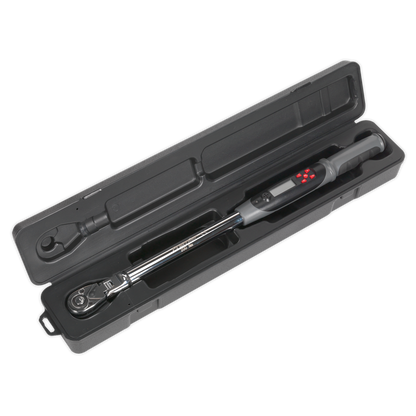 Sealey 1/2"Sq Drive Flexi-Head Digital Torque Wrench with Angle Function 20-200Nm STW309