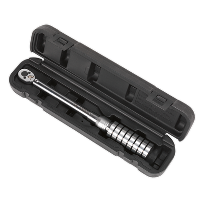 Sealey 1/4"Sq Drive Torque Wrench Micrometer Style 4-20Nm STW701