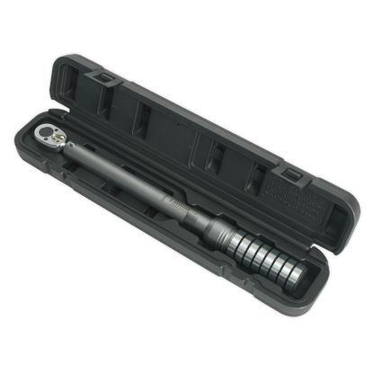 Sealey 1/2"Sq Drive Torque Wrench Micrometer Style 40-200Nm - Calibrated STW703