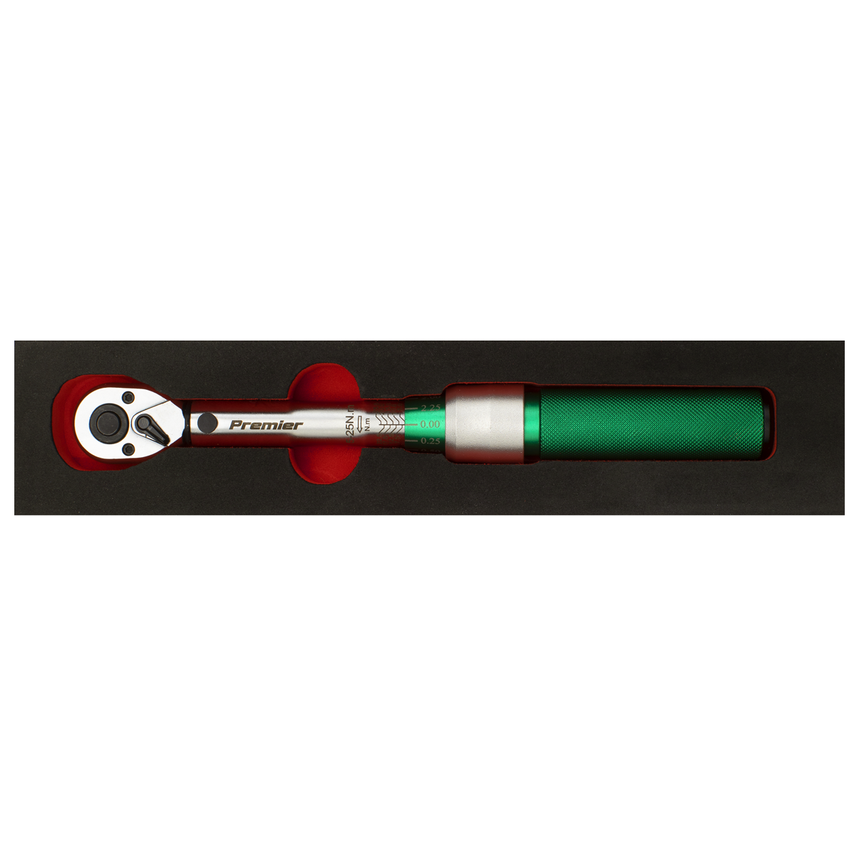 Sealey 1/4"Sq Drive Torque Wrench Micrometer Style 5-25Nm - Calibrated STW901
