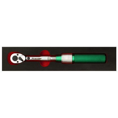 Sealey 1/4"Sq Drive Torque Wrench Micrometer Style 5-25Nm - Calibrated STW901