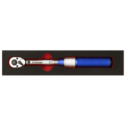 Sealey 3/8"Sq Drive Torque Wrench Micrometer Style 5-25Nm - Calibrated STW902