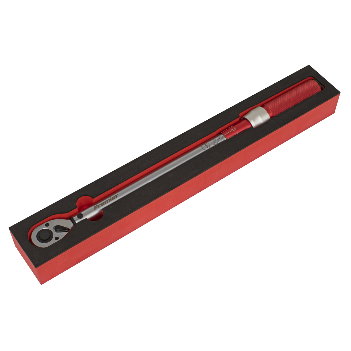 Sealey 1/2"Sq Drive Torque Wrench Micrometer Style 40-220Nm - Calibrated STW904
