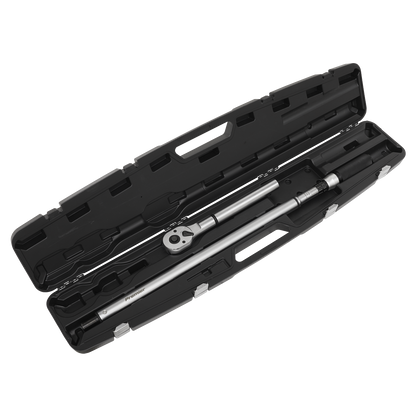 Sealey 3/4"Sq Drive Torque Wrench Micrometer Style 160-800Nm - Calibrated STW907