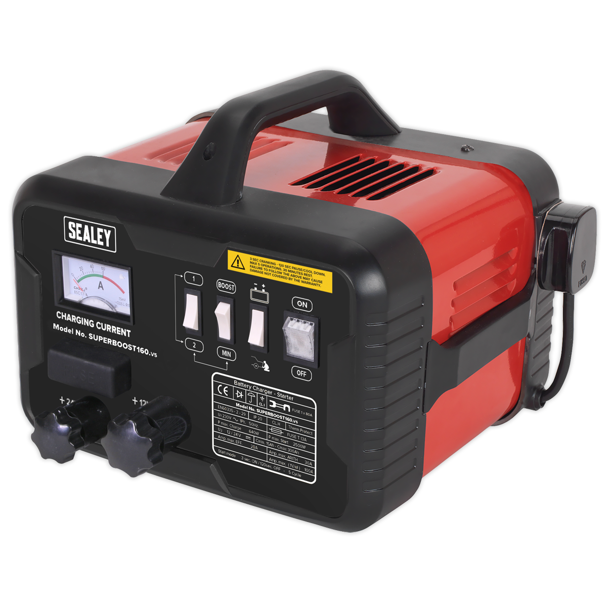 Sealey 160/30A 12/24V Starter/Charger SUPERBOOST160