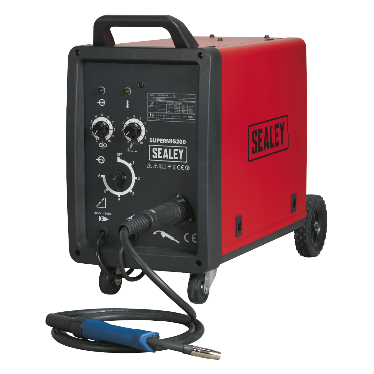 Sealey 200A Professional MIG Welder with Binzel® Euro Torch SUPERMIG200