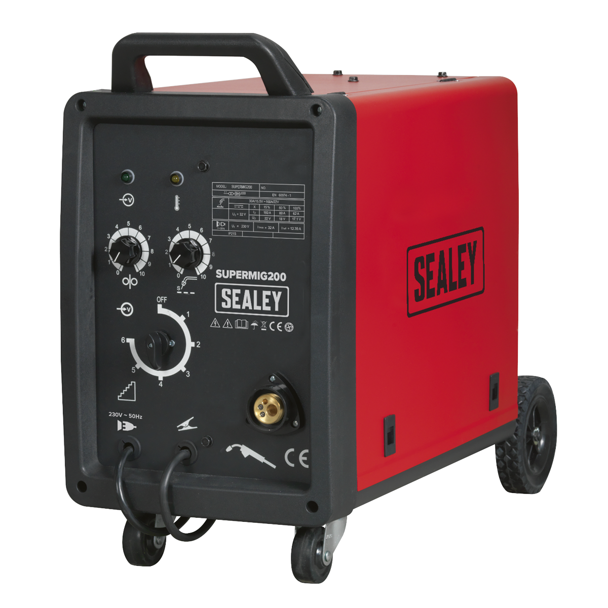Sealey 200A Professional MIG Welder with Binzel® Euro Torch SUPERMIG200