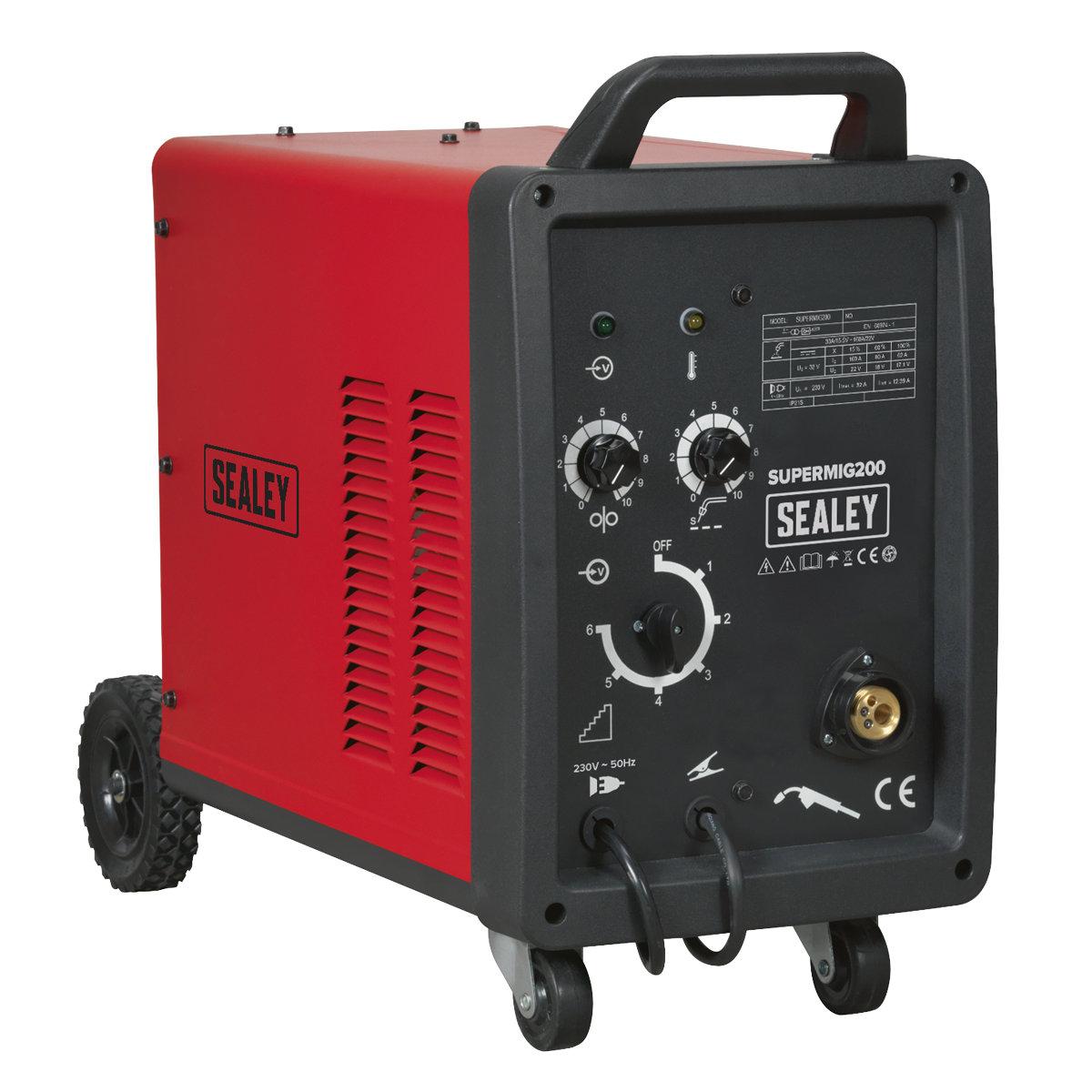 Sealey 200A Professional MIG Welder with Binzel® Euro Torch SUPERMIG200
