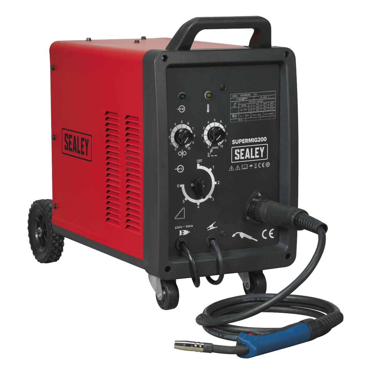 Sealey 200A Professional MIG Welder with Binzel® Euro Torch SUPERMIG200