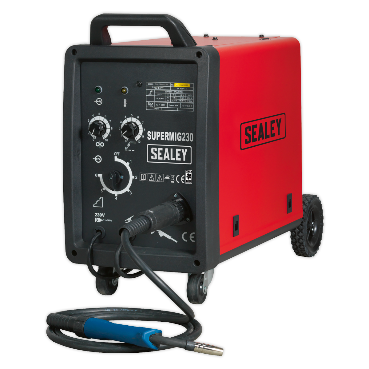 Sealey 230A Professional MIG Welder with Binzel® Euro Torch SUPERMIG230