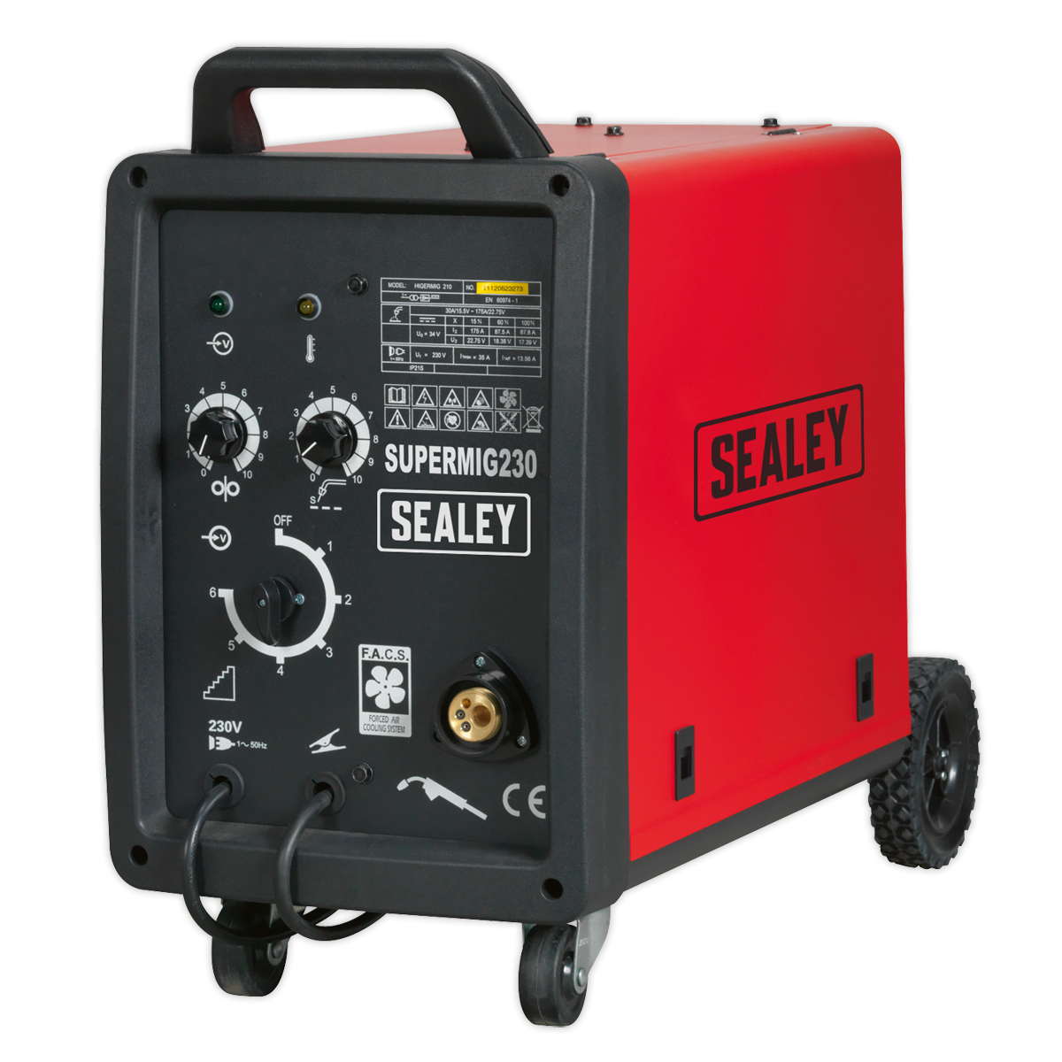 Sealey 230A Professional MIG Welder with Binzel® Euro Torch SUPERMIG230