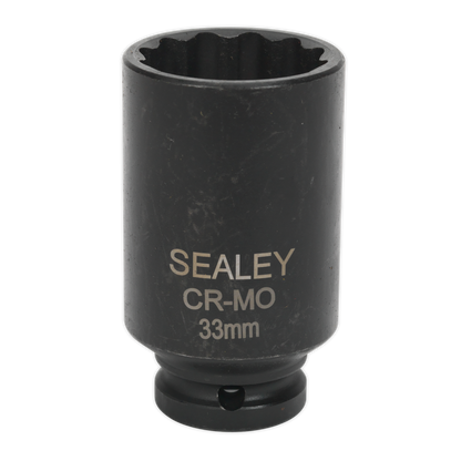 Sealey 33mm Bi-Hex 1/2"Sq Drive Deep Impact Socket SX0041