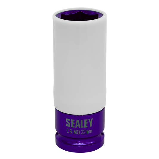 Sealey 22mm 1/2"Sq Drive Alloy Wheel Impact Socket SX03022