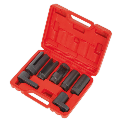 Sealey 7pc 3/8" & 1/2"Sq Drive Oxygen Sensor Socket Set SX032