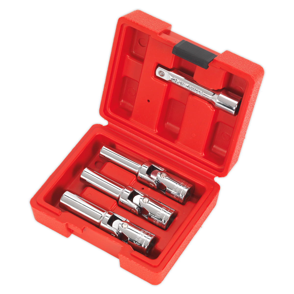 Sealey 4pc 3/8"Sq Drive Diesel Glow Plug Socket Set SX0402