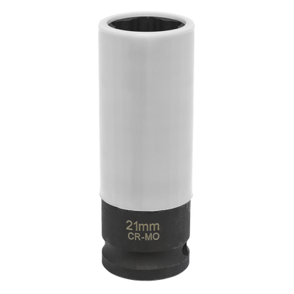 Sealey 1/2"Sq Drive Alloy Wheel Impact Socket - 21mm Star Profile for Hyundai SX0421