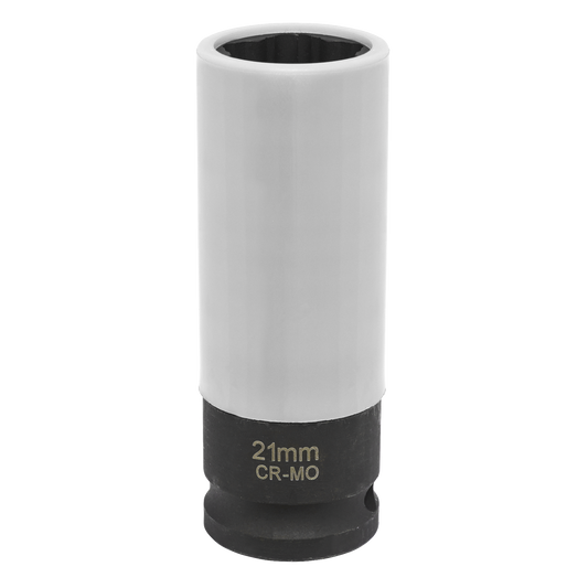 Sealey 1/2"Sq Drive Alloy Wheel Impact Socket - 21mm Star Profile for Hyundai SX0421