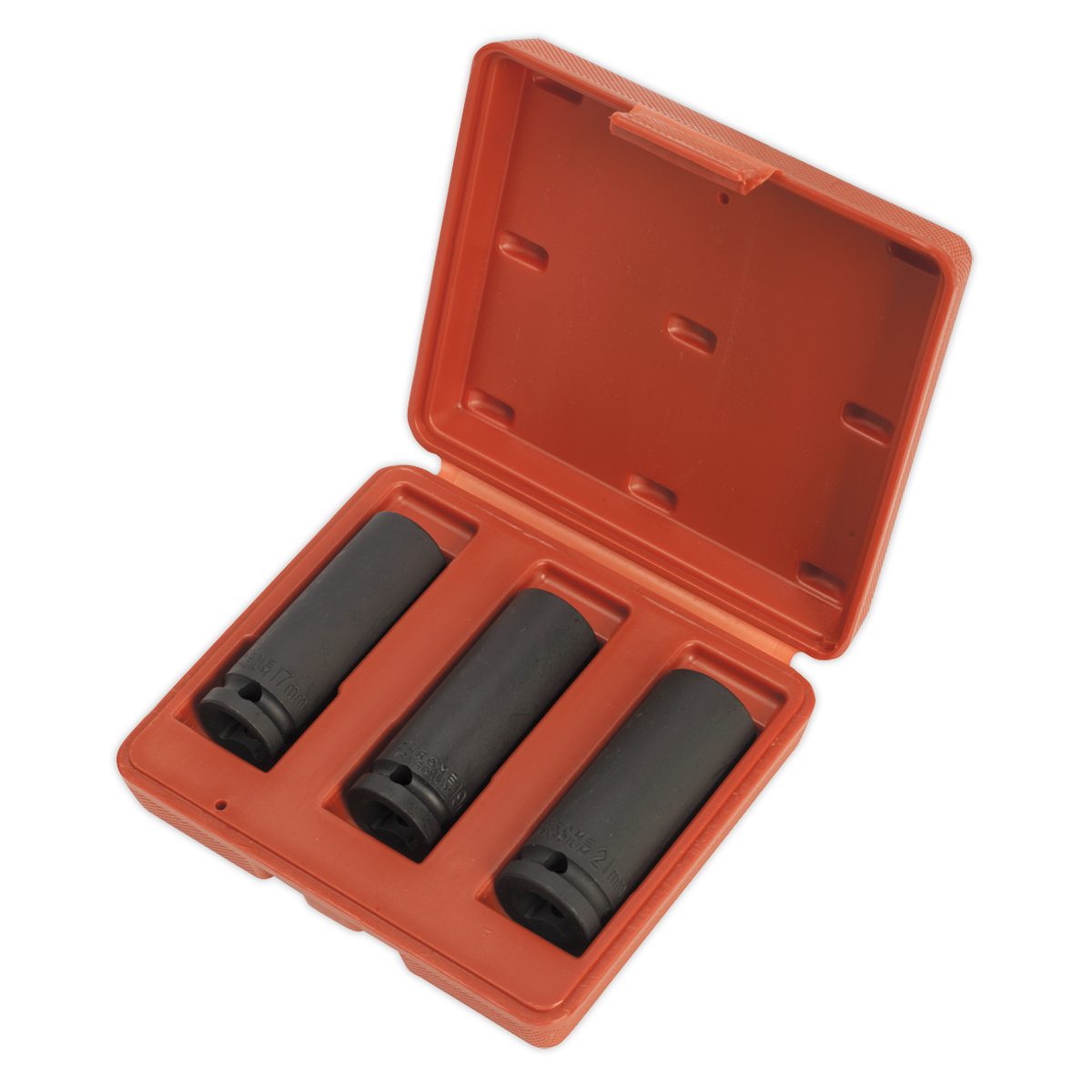 Sealey 3pc 1/2"Sq Drive Deep Impact Socket Set SX043