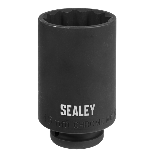 Sealey 1/2"Sq Drive 46mm 12-Point Impact Socket SX046