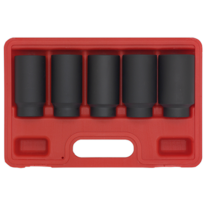 Sealey 5pc 1/2"Sq Drive Impact Hub Nut Socket Set SX050