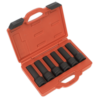 Sealey 6pc 3/4"Sq Drive Impact 12-Point & TRX-Star* Female Deep Socket Set SX099
