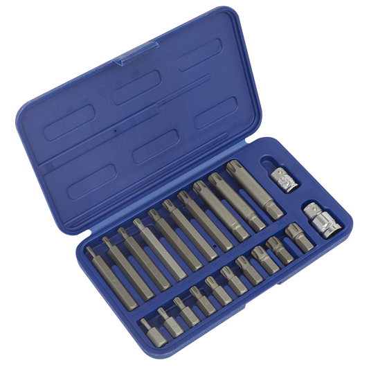 Sealey 22pc 3/8"Sq & 1/2"Sq Drive Ribe Set SX105