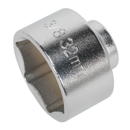 Sealey 32mm 3/8"Sq Drive Low Profile Oil Filter Socket SX113