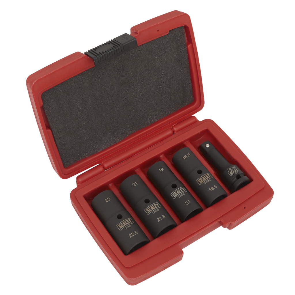 Sealey 5pc 80mm 1/2"Sq Drive Double Ended Deep Impact Socket Set SX1820