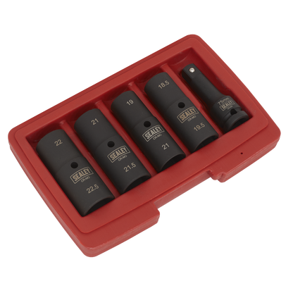 Sealey 5pc 80mm 1/2"Sq Drive Double Ended Deep Impact Socket Set SX1820