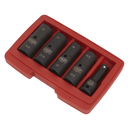 Sealey 5pc 80mm 1/2"Sq Drive Double Ended Deep Impact Socket Set SX1820