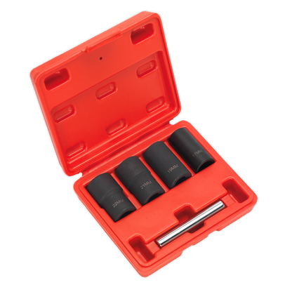 Sealey 5pc 1/2"Sq Drive Locking Wheel Nut Removal Set SX201