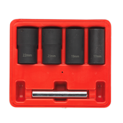 Sealey 5pc 1/2"Sq Drive Locking Wheel Nut Removal Set SX201