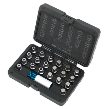 Sealey 21pc Locking Wheel Nut Key Set - BMW & Mini SX209