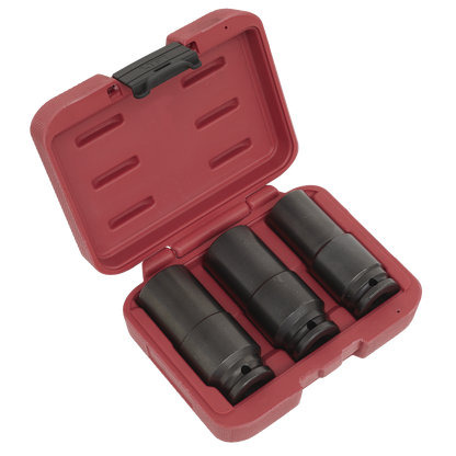 Sealey 3pc 1/2"Sq Drive Weighted Impact Socket Set SX319