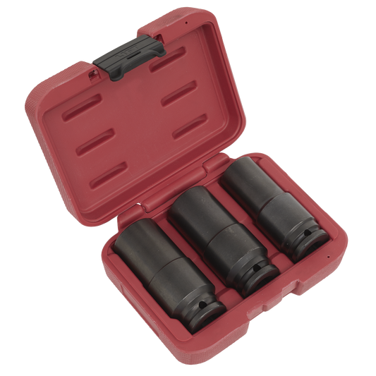 Sealey 3pc 1/2"Sq Drive Weighted Impact Socket Set SX319