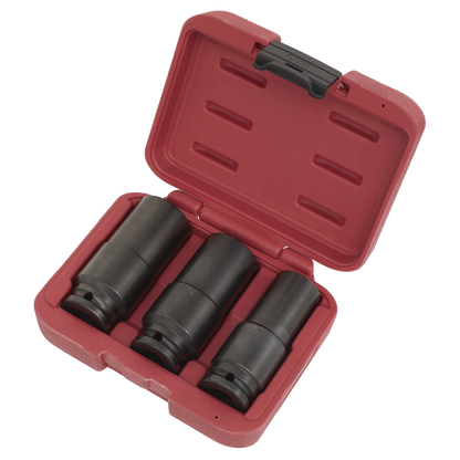 Sealey 3pc 1/2"Sq Drive Weighted Impact Socket Set SX319
