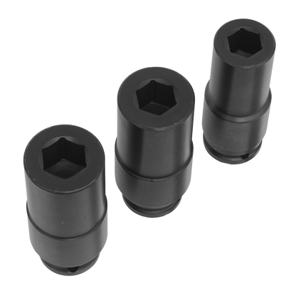 Sealey 3pc 1/2"Sq Drive Weighted Impact Socket Set SX319