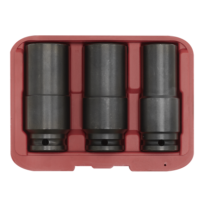 Sealey 3pc 1/2"Sq Drive Weighted Impact Socket Set SX319