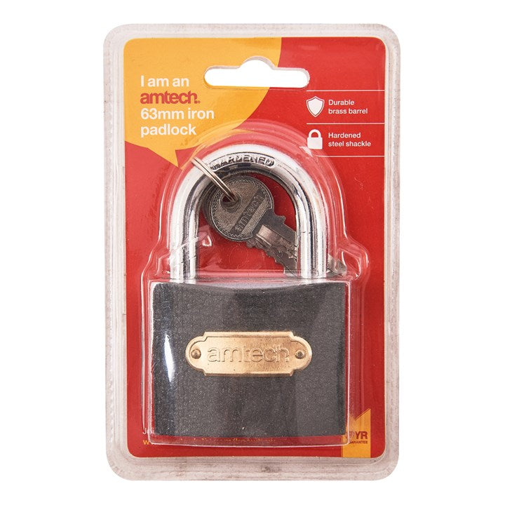 Amtech 63mm Iron padlock T0500C