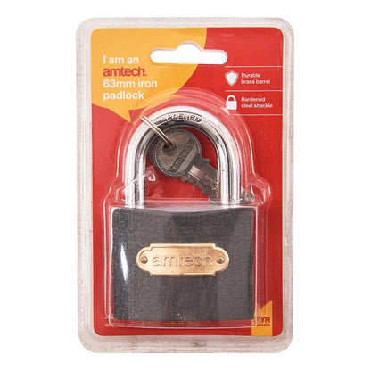 Amtech 63mm Iron padlock T0500C