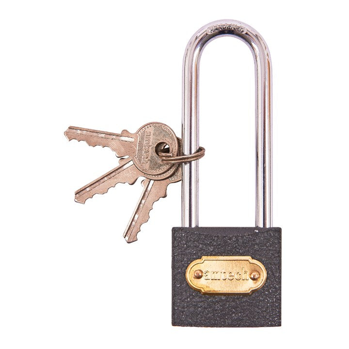 Amtech 38mm Long shackle iron padlock T0600C